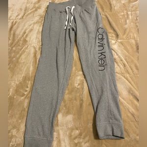 gray Calvin klein sweatpants